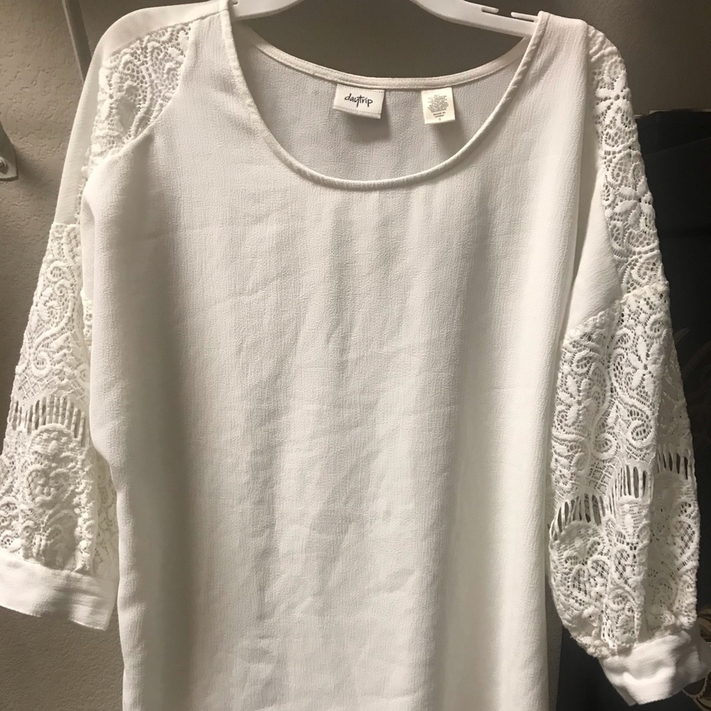 Daytrip Tunic too with beautiful lace sleeves